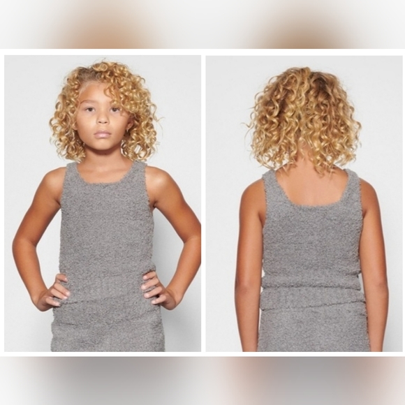 SKIMS Other - SKIMS GIRLS COZY TANK IN SMOKE 2T/3T/ NWT